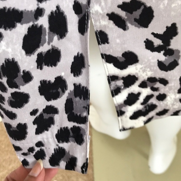 NWT! ELLEN TRACY size 8 grey multi skirt - Picture 5 of 9